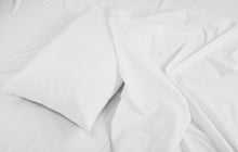 Load image into Gallery viewer, Product shot of My Hotel Linen&#39;s high quality white bed linen.
